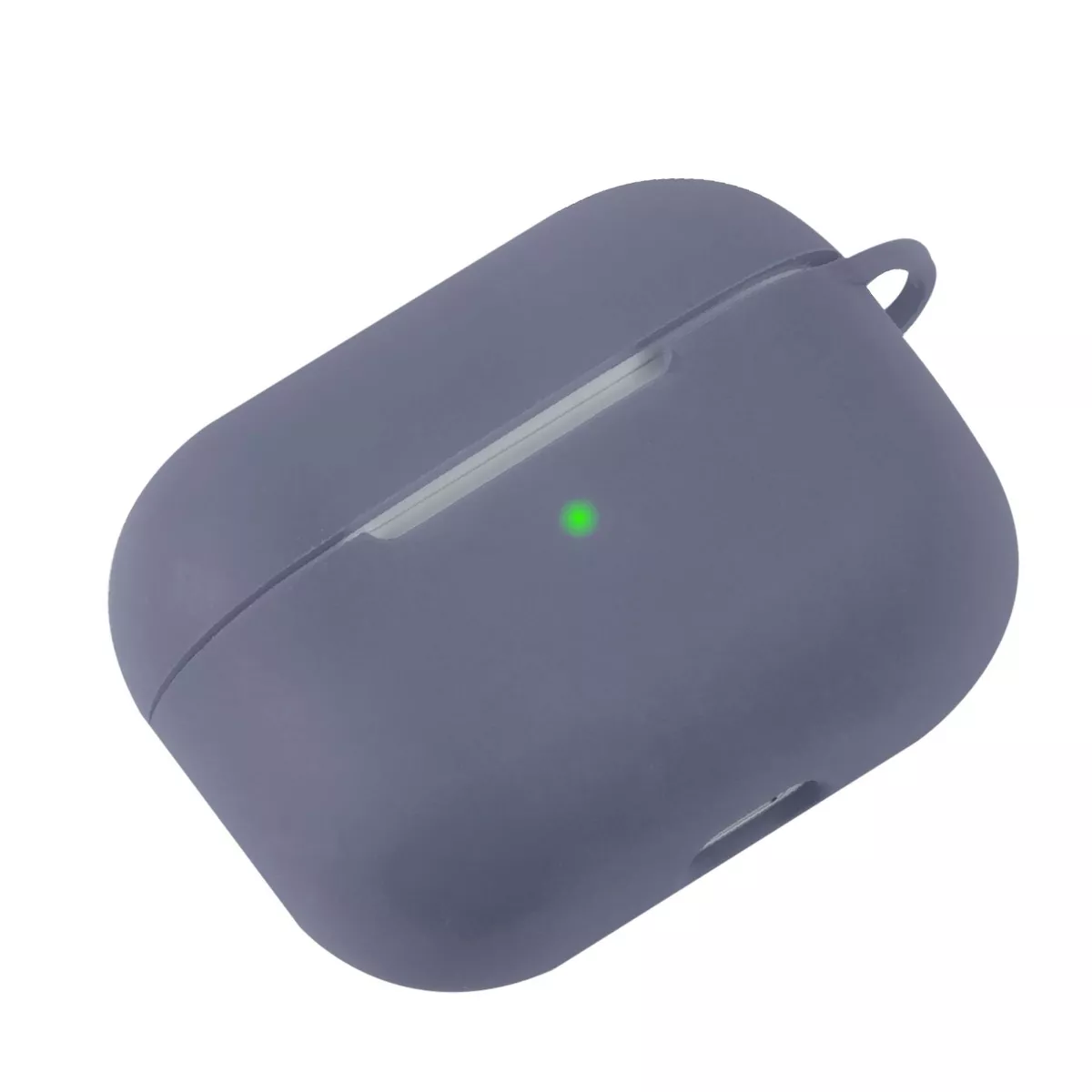 For AirPods Pro Case Silicone Protective Cover Skin with Keychain for Apple Airpod Pro 3 2019 Wireless Charging Earbuds Case, Lavender Gray by Insten