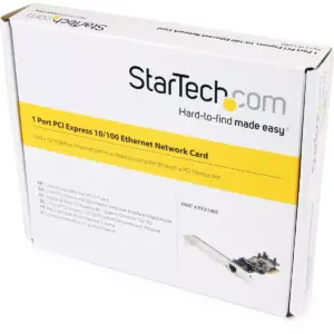 StarTech.com 1 Port PCIe Ethernet Network Card - Add a 10/100Mbps Ethernet port to a desktop computer through a PCI Express slot