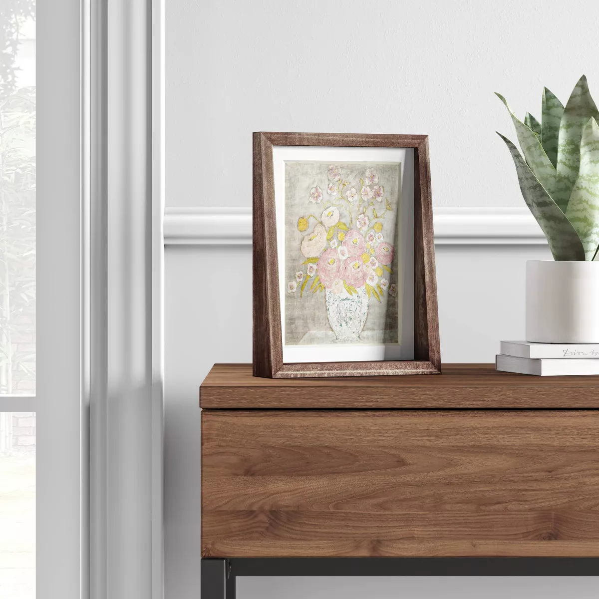 6" x 8" Matted to 5" x 7" Frame Tabletop Stained Walnut - Project 62™