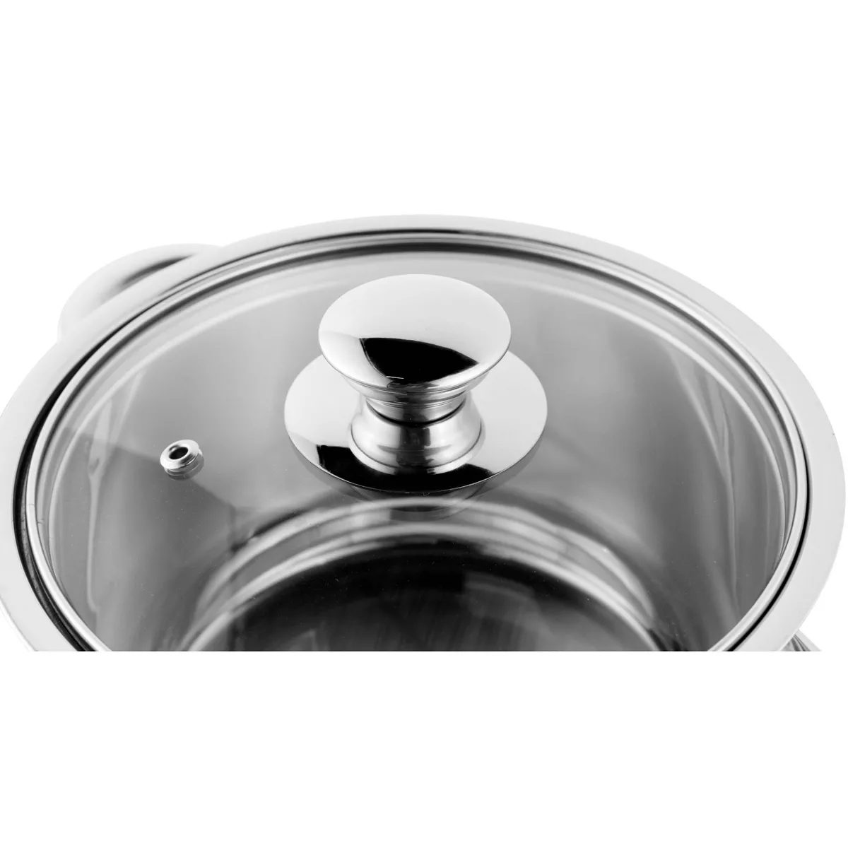 BergHOFF Essentials Gourmet 6Pc 18/10 Stainless Steel Cookware Set, Stainless Steel Handles