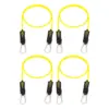 Bodylastics BLCOMP08 High Quality 3 Pound Full Body Anti Slip Resistance Clip Band Fitness Weight with Durable Patented Locks, Yellow (4 Pack)