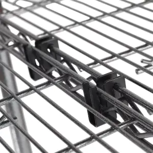 Alera Wire Shelving S Hooks, Metal, Silver, 4 Hooks/Pack SW59SHSR