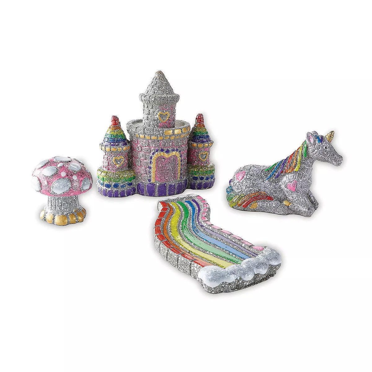 MindWare Paint Your Own Stone: Unicorn Garden - Creative Activities -7 Pieces