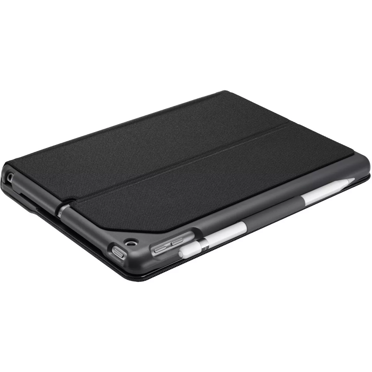 Logitech SLIM FOLIO Keyboard/Cover Case (Folio) Apple Pencil, iPad (2018), iPad (2017) - Black