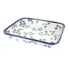 Blue Rose Polish Pottery Willow Large Rectangular Baker