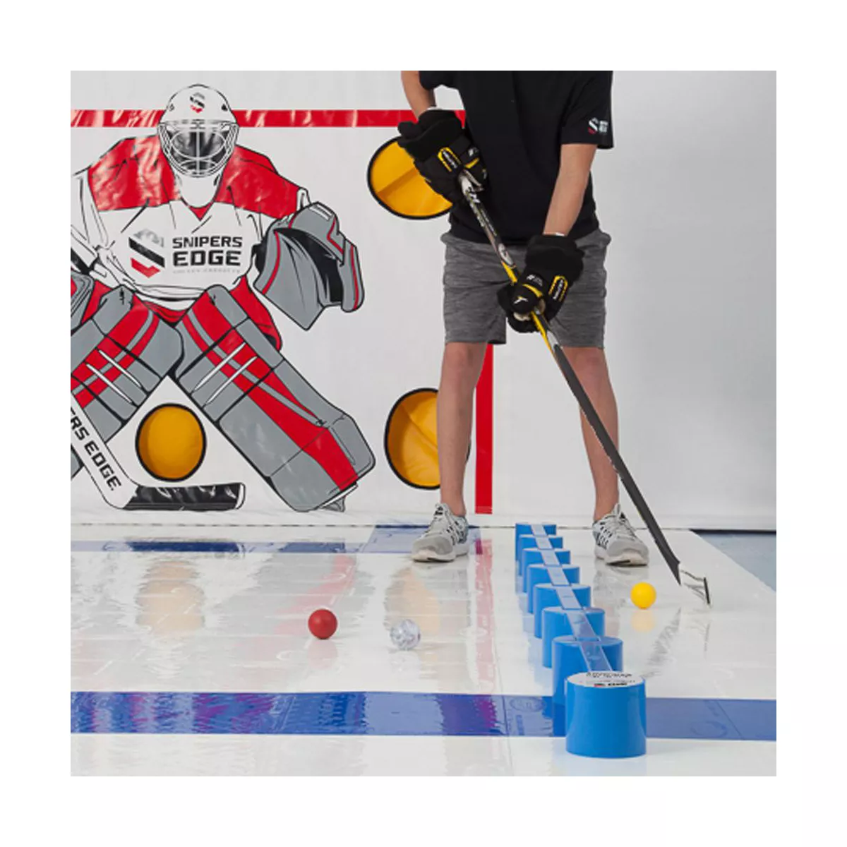 Snipers Edge Hockey SweetHands Pro 8-Piece Stickhandling Trainer - Hockey at Home