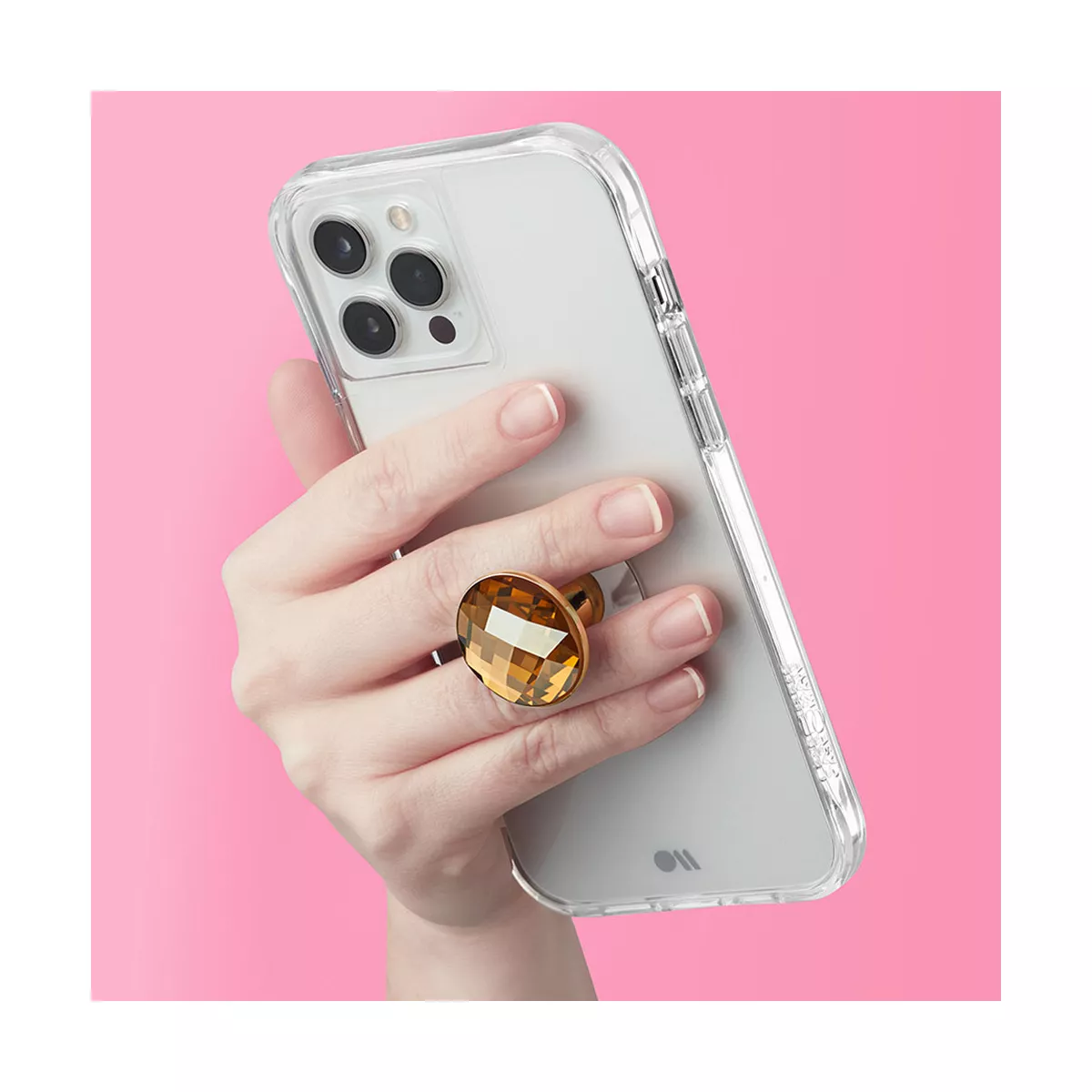 Case-Mate - MINIS - Phone Grip & Stand - Removable for MagSafe Accessory Use - Suction Cup - Champagne Gold