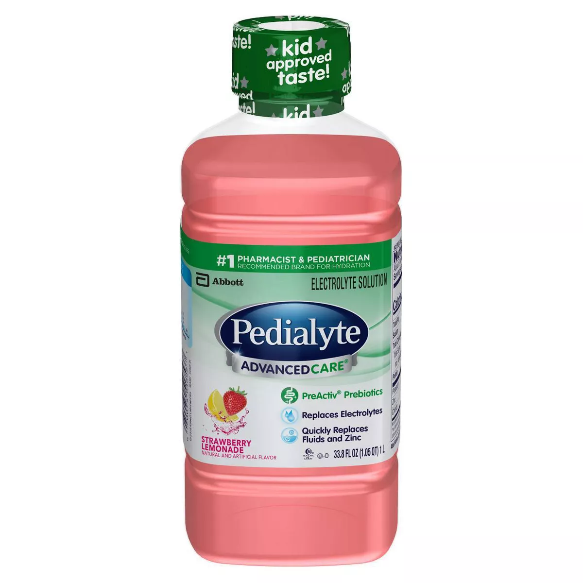 Pedialyte AdvancedCare Electrolyte Solution - Strawberry Lemonade - 33.8 fl oz