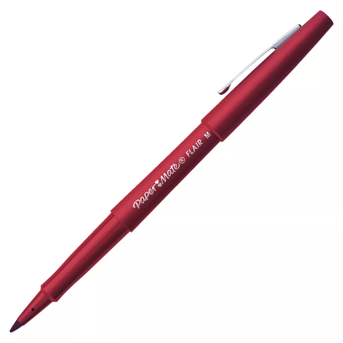 Paper Mate Flair Felt Tip Pens, Medium Point, Red, pk of 12