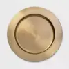 13" Stainless Steel Decorative Charger Gold - Threshold™