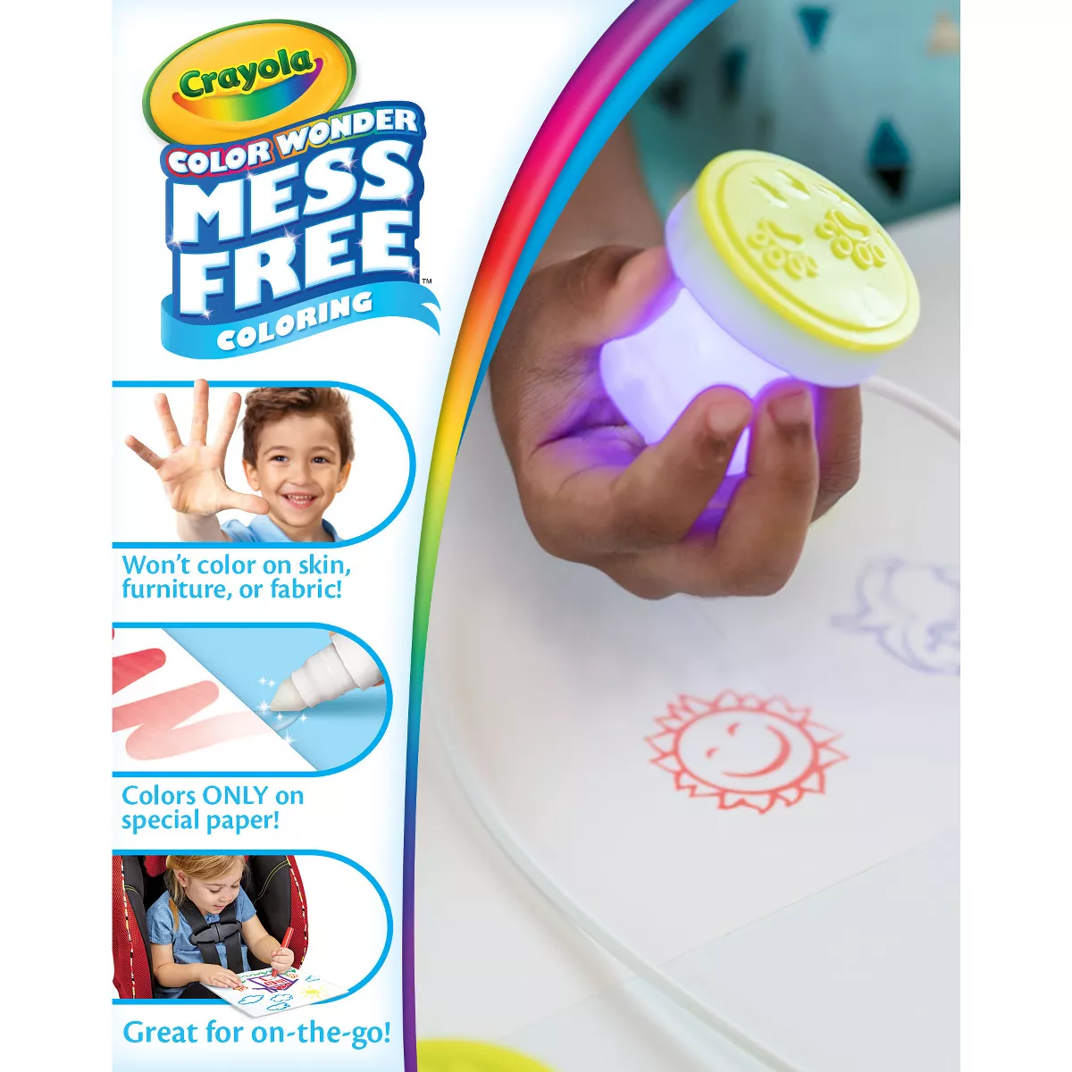 Crayola 26pc Color Wonder Scented Light-Up Stamper Activity Kit
