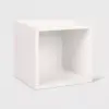 Way Basics Stackable Cube Storage Cubby Organizer White