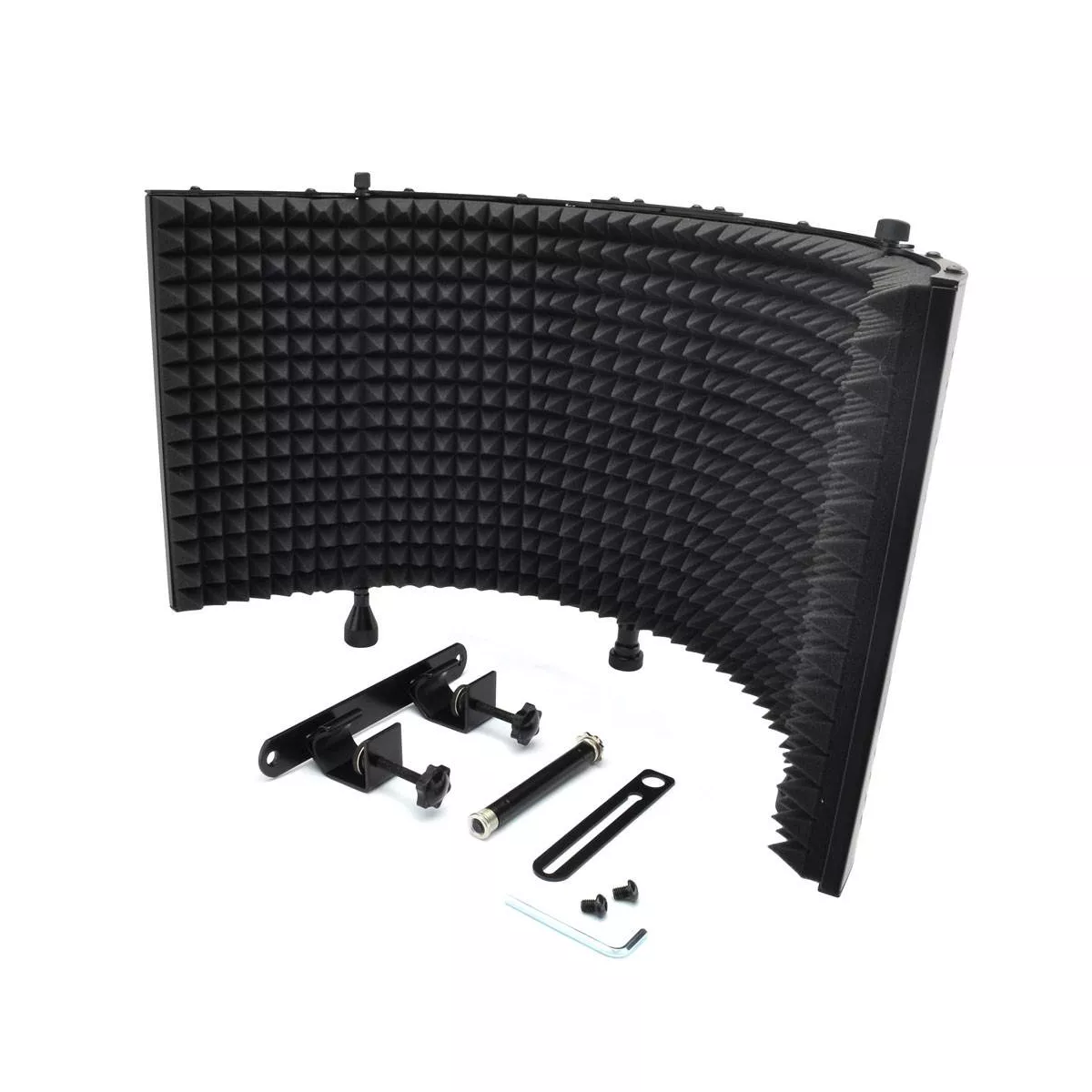 NEW Pyle PSMRS11 Studio Microphone Isolation Shield with Sound Dampening Foam