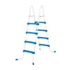 Summer Waves P54520000 52 Inch SureStep 4 Step Heavy Duty Steel Outdoor Above Ground Swimming Pool Ladder, Blue