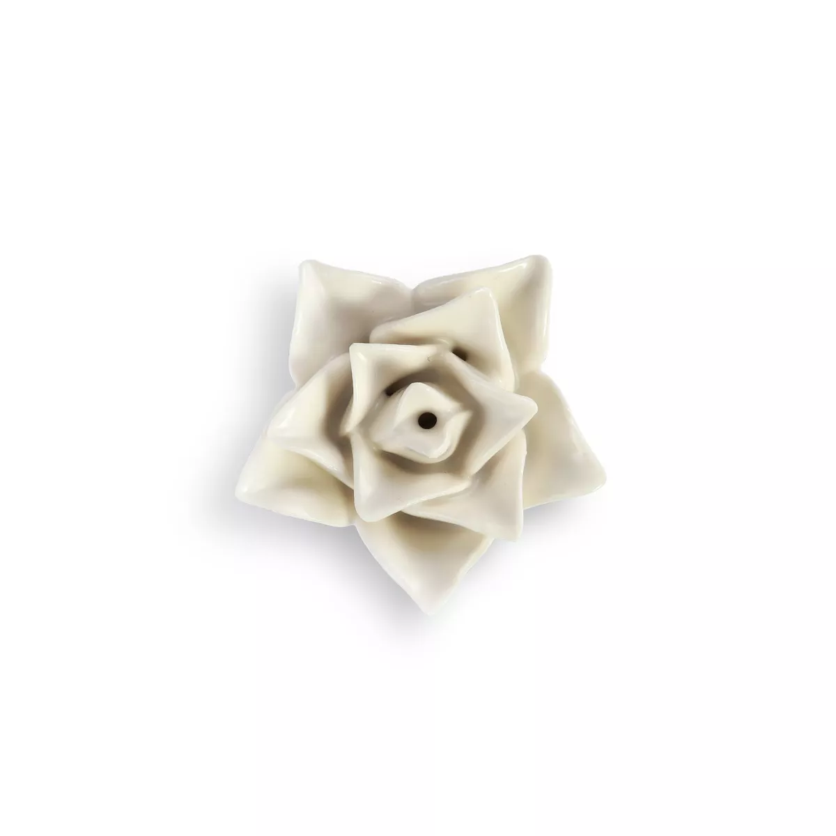 DEMDACO Cream Succulent Bottle Stopper White