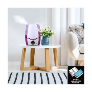 Air Innovations 1.37 Gal Ultrasonic Cool Mist Humidifier with Aroma Tray Purple