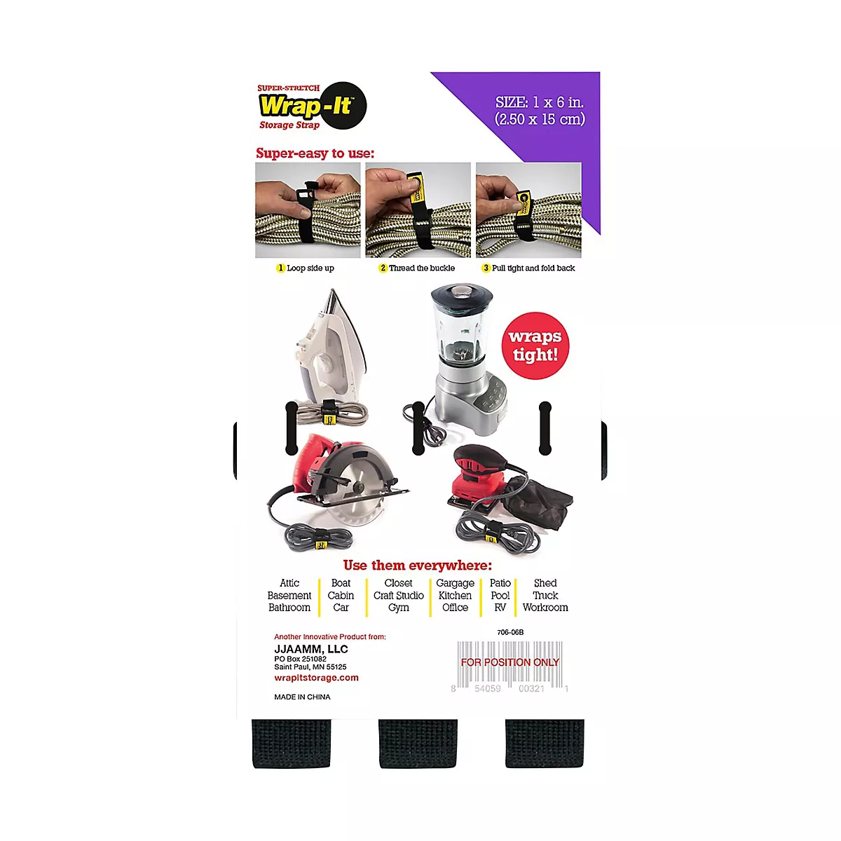 Wrap-It Storage Straps Super Stretch 6