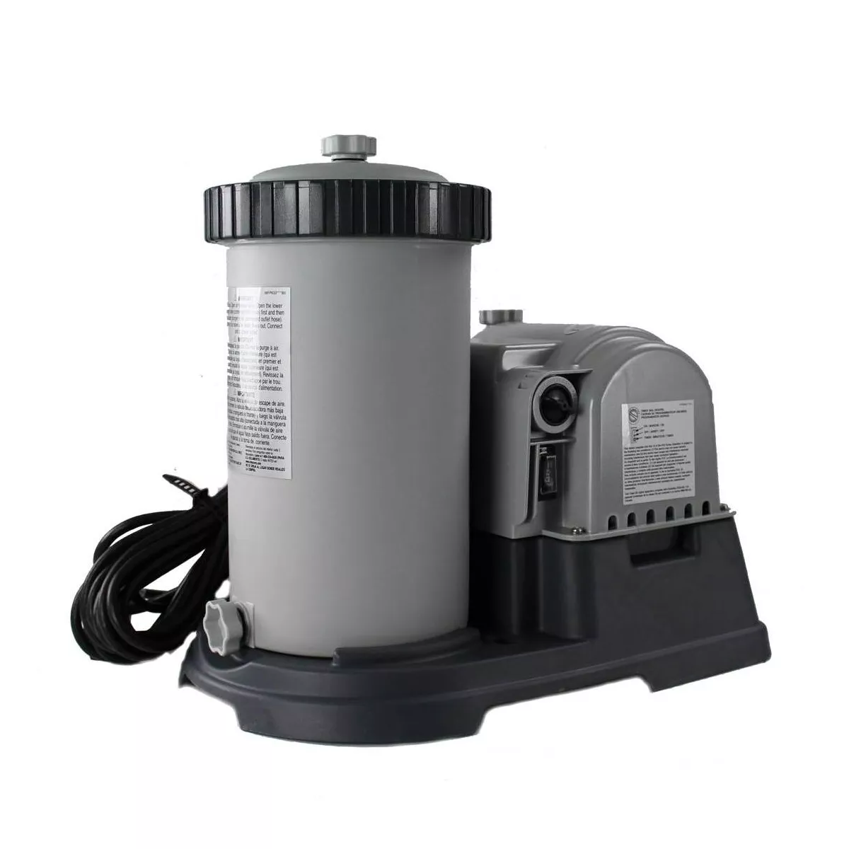 Intex Krystal Clear 2500 GPH Pool Filter Cartridge Pump With Timer (2 Pack)