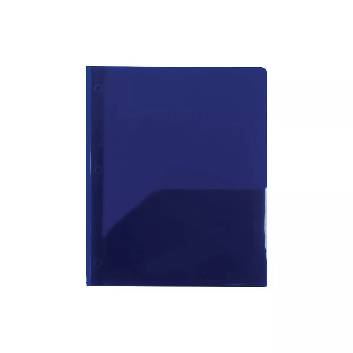 Staples 2-Pocket Fasteners Folder Navy (26389) 970158