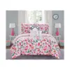 7pc Twin Audley Bed In A Bag Comforter Set Pink - Chic Home Design