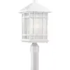 Kathy Ireland J du J Sierra Craftsman 18"H White Outdoor Post Mount Light