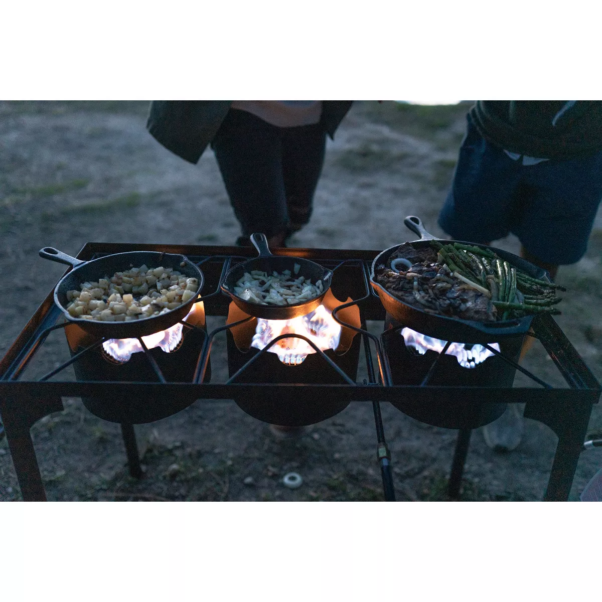 Stansport Outdoor Triple Burner Stove With Stand
