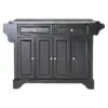 LaFayette Solid Granite Top Kitchen Island - Black - Crosley