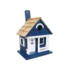 Home Bazaar HB-9407S Finely Crafted Detailed Anchor Cottage Birdhouse, Blue