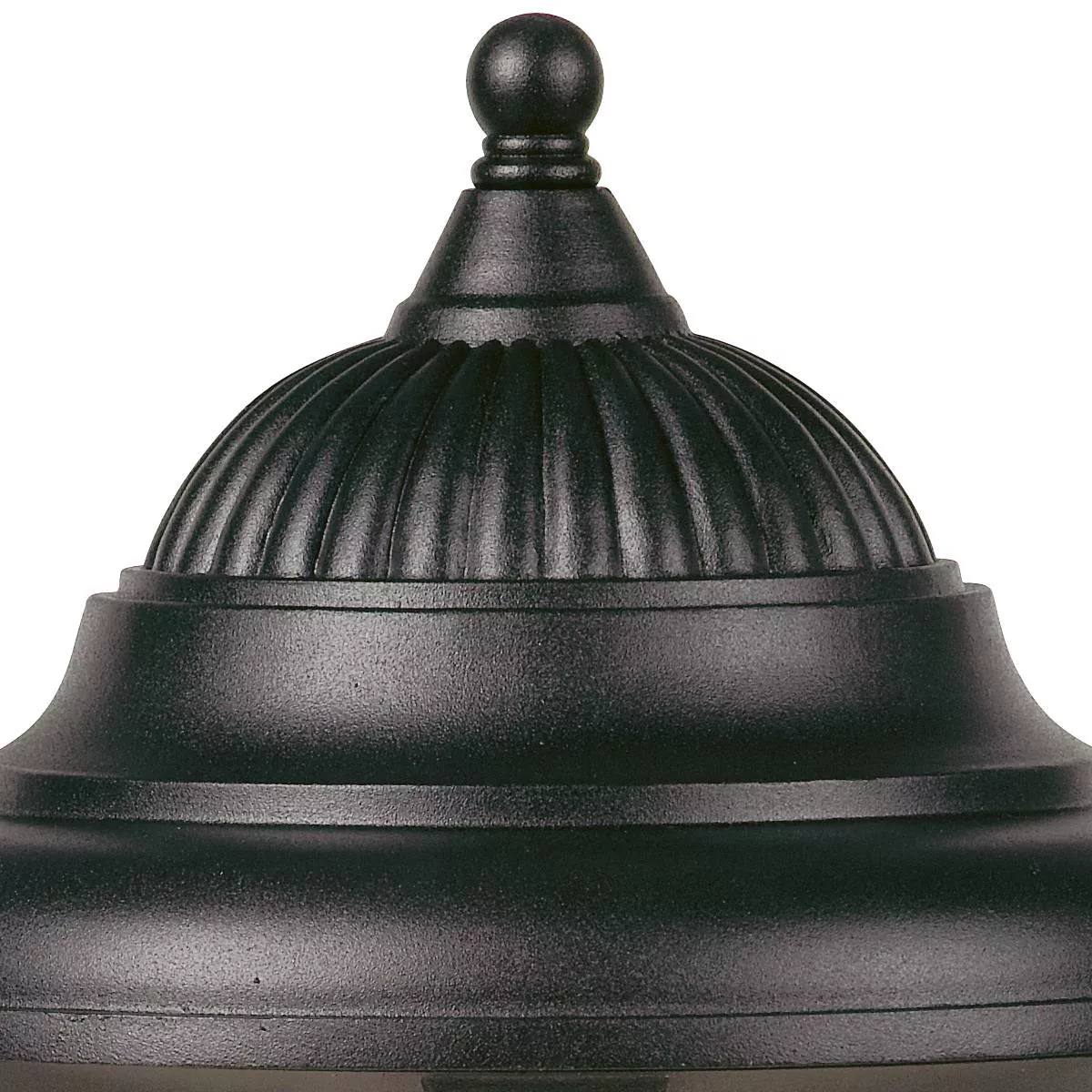 John Timberland Rustic Outdoor Post Light Pier Mount Fixture Black 16 3/4
