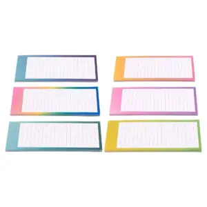 Juvale 12-Pack Magnetic Notepads, To-Do List, Grocery Shopping Note Pads for Fridge, 6 Watercolors, 60 Sheets per Pad, 3.5 x 9 inches