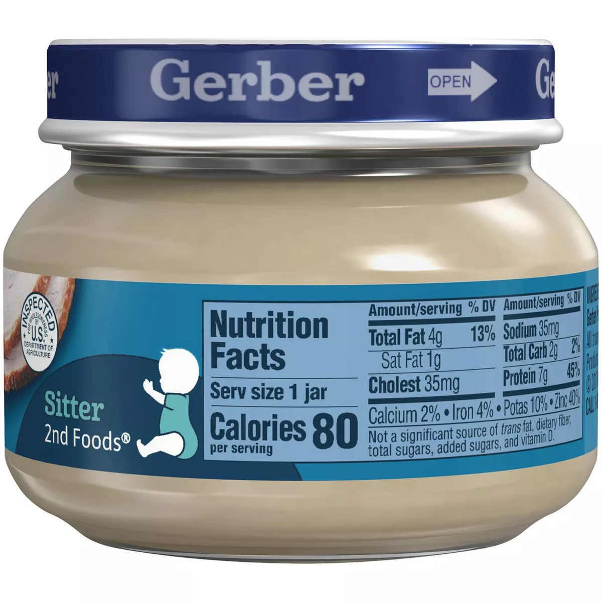 Gerber 2nd Foods Turkey & Gravy Baby Food - 2.5oz