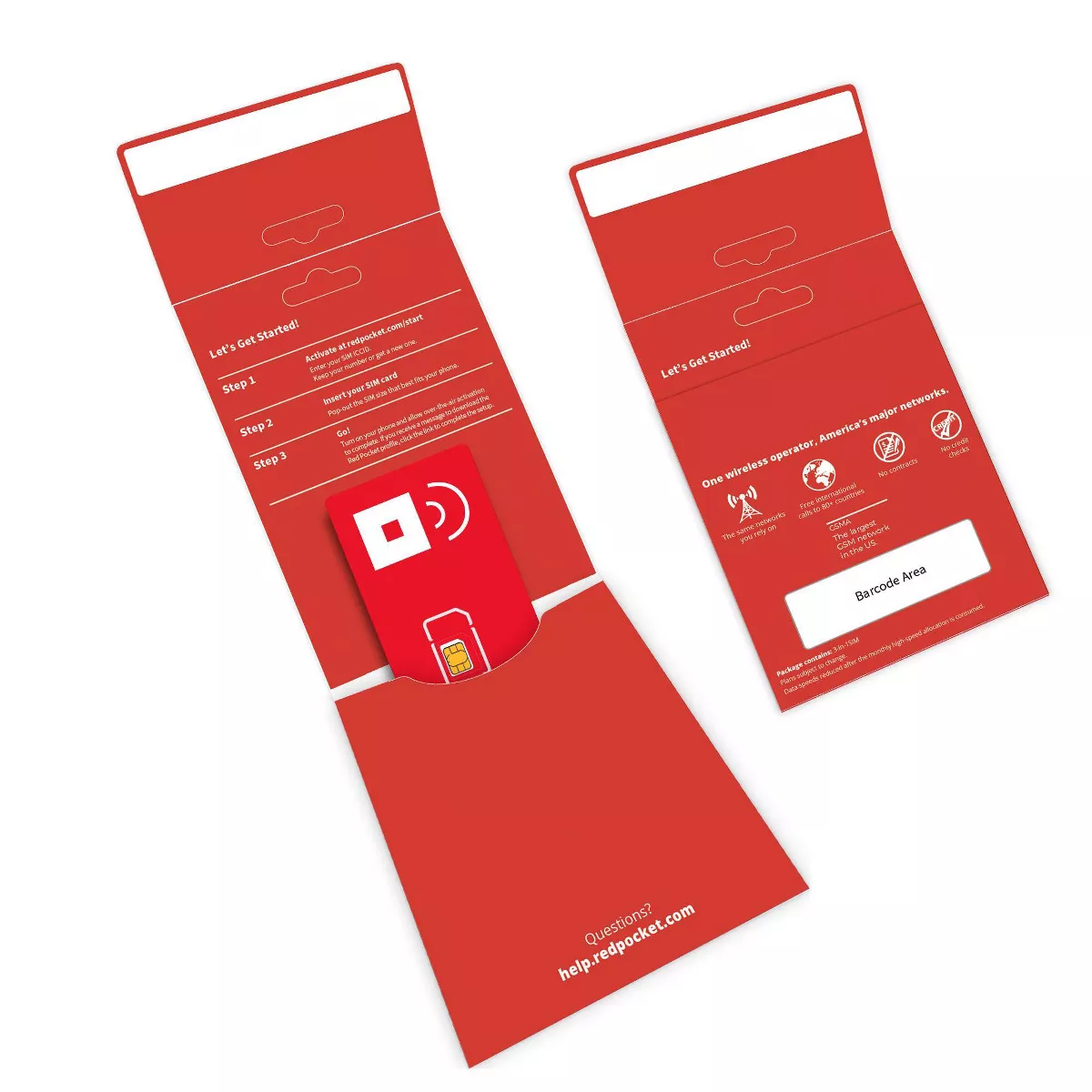 Red Pocket SIM Kit Starter Kit