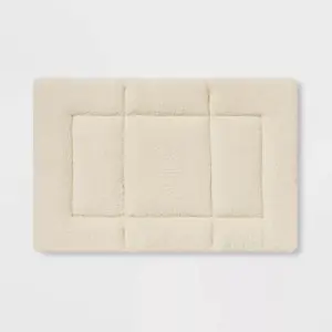 Trifold Mat Print Cross Stitch Dog Bed - M - Black - Boots & Barkley™