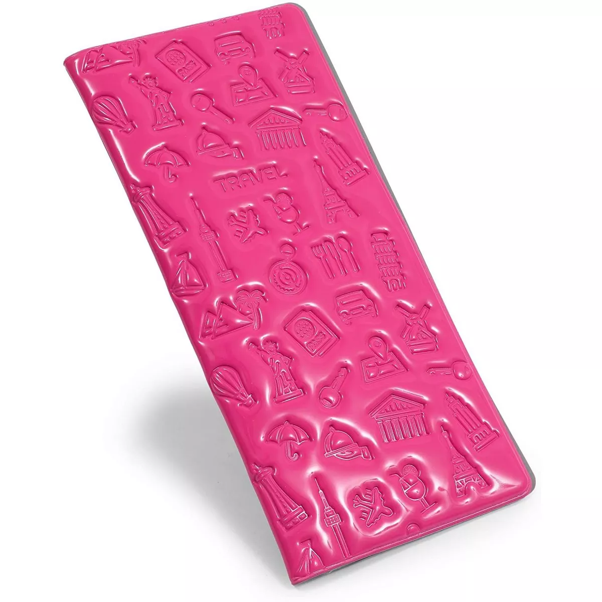 Zodaca Hot Pink Passport Holder, Passport Cover Wallet for Women (4 x 8.6 Inches)