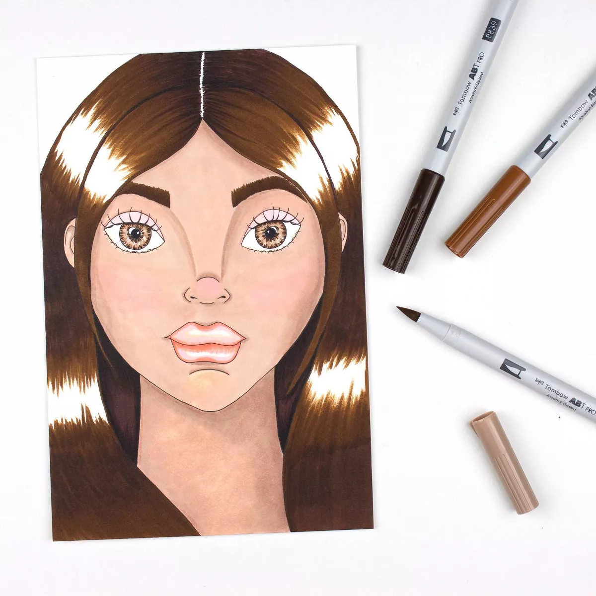 12ct ABT PRO Dual-Tip Alcohol Based Art Markers People Palette - Tombow