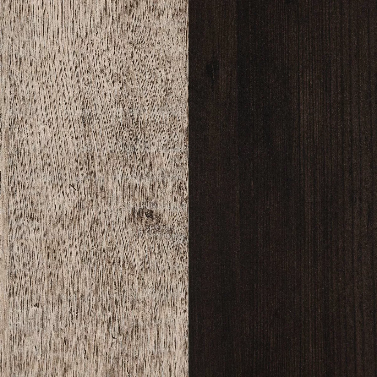 Valet Buffet with Wine Storage Weathered Oak and Black - South Shore