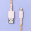 Lighting to USB-A 6' Round Braided Cable - More Than Magic™ - Pink
