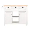 Sheridan Kitchen Cart - White - Linon