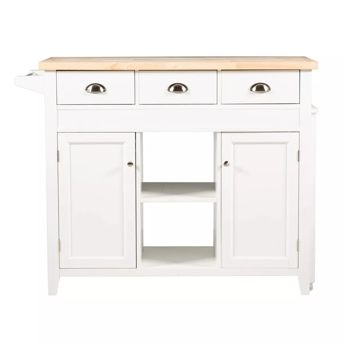 Sheridan Kitchen Cart - White - Linon