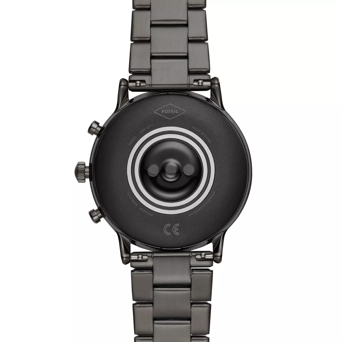 Fossil Gen 5 Smartwatch Carlyle HR 44mm - Smoke Stainless Steel
