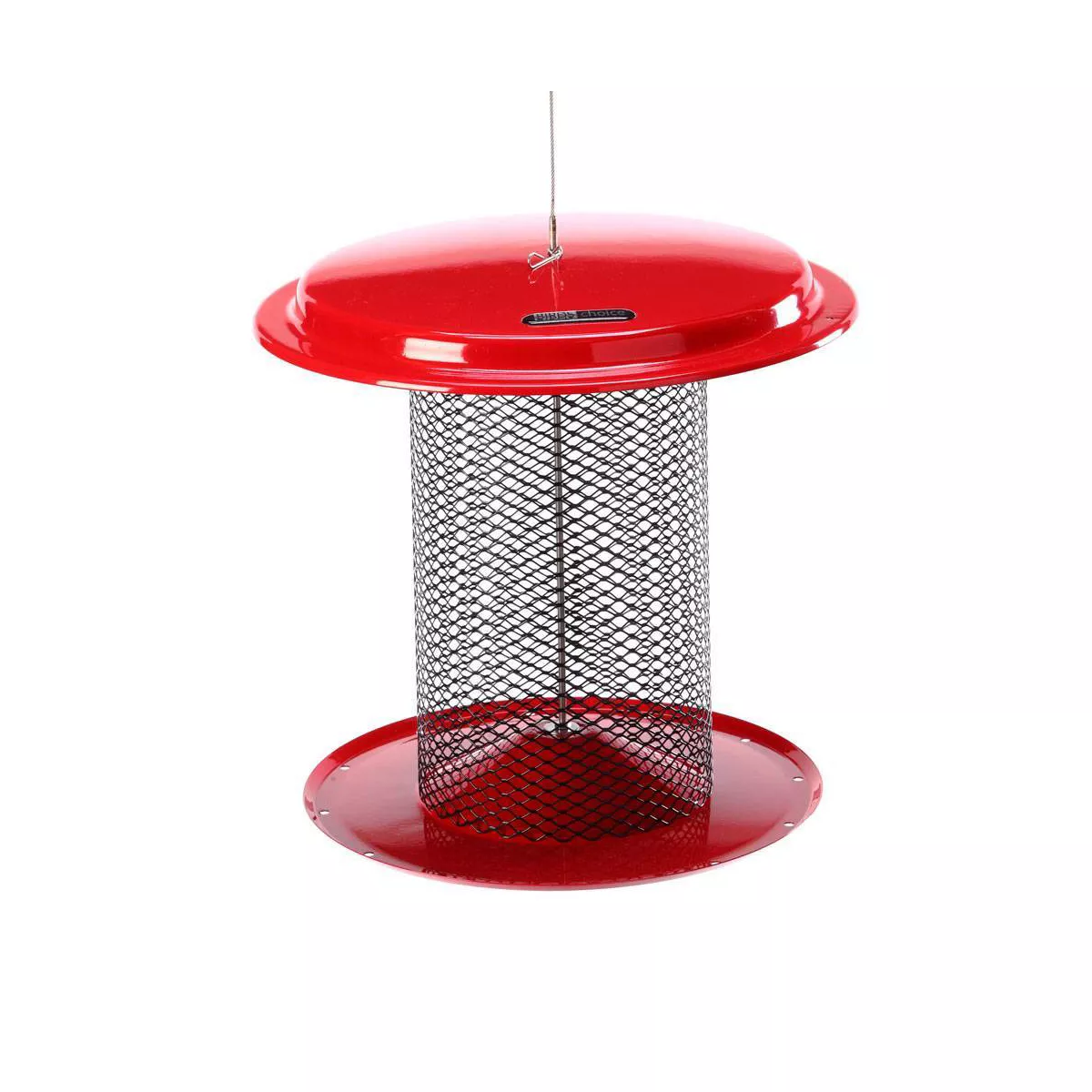 Birds Choice Magnet Mesh Black Oil Sunflower Bird Feeder - Red