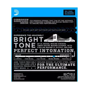 D'Addario EXL120 Nickel Super Light Electric Guitar Strings Single-Pack