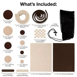 SoftTouch 320pk Self-Stick Heavy Duty Furniture Felt Pads