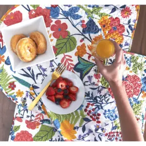 carol & frank Quinn Round Quilted Placemat Set of 4