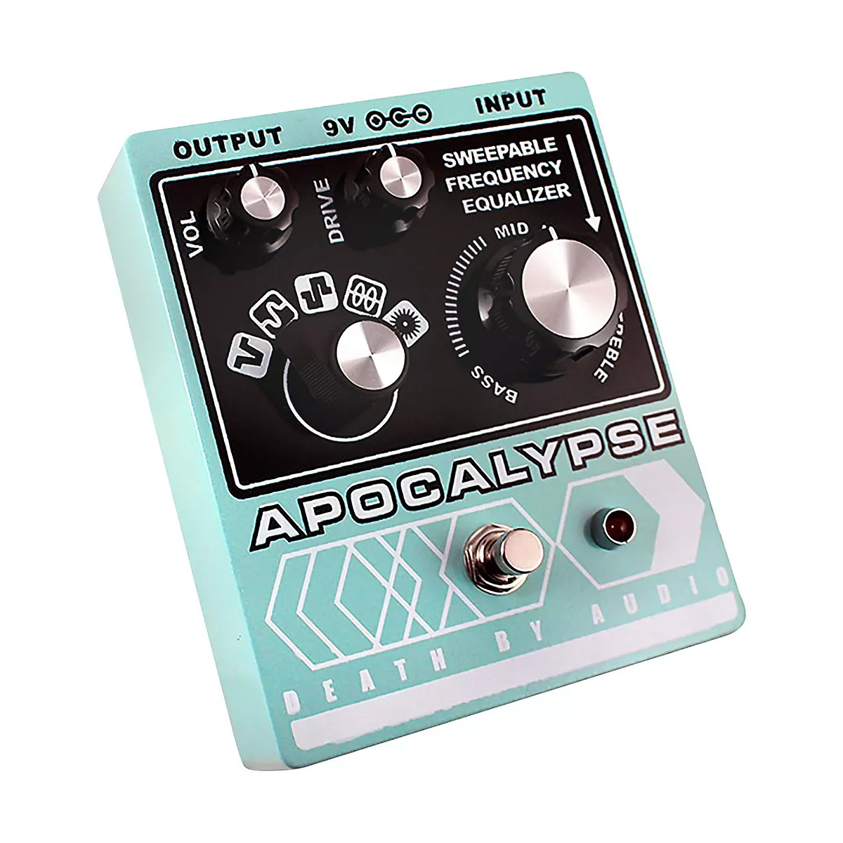 DEATH BY AUDIO Apocalypse Fuzz Effects Pedal Pale Green
