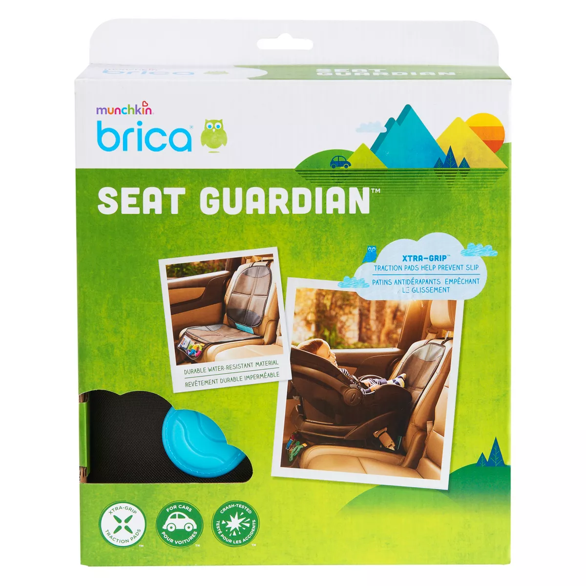 Munchkin Brica Seat Guardian Car Seat Protector - Brown/Black