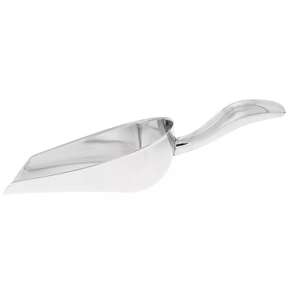 Juvale Stainless Steel Ice Scoop for Dry Foods, Ice Bucket, Popcorn, Candy, Bar, Restaurant, Commercial Grade, 6 Oz, 10 inches Length