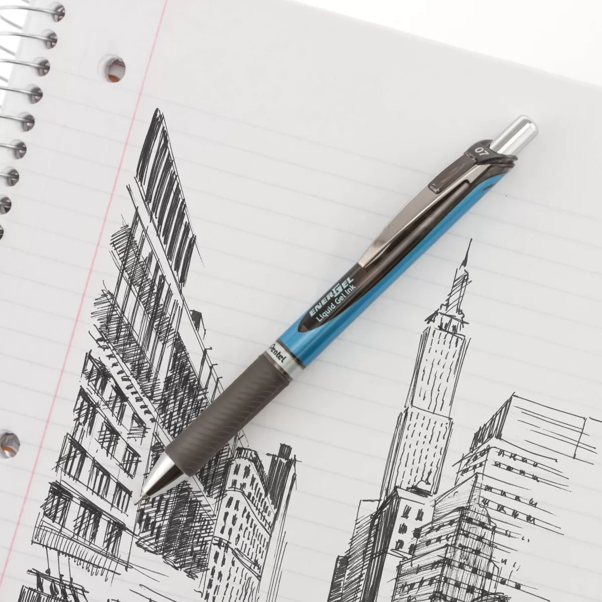Pentel Energel Rollergel Pens, 0.7mm, 2ct - Black