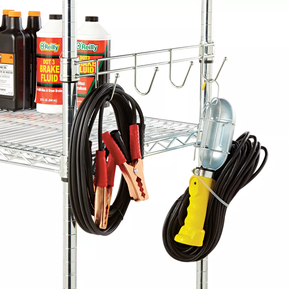 Alera Hook Bars For Wire Shelving, Five Hooks, 24