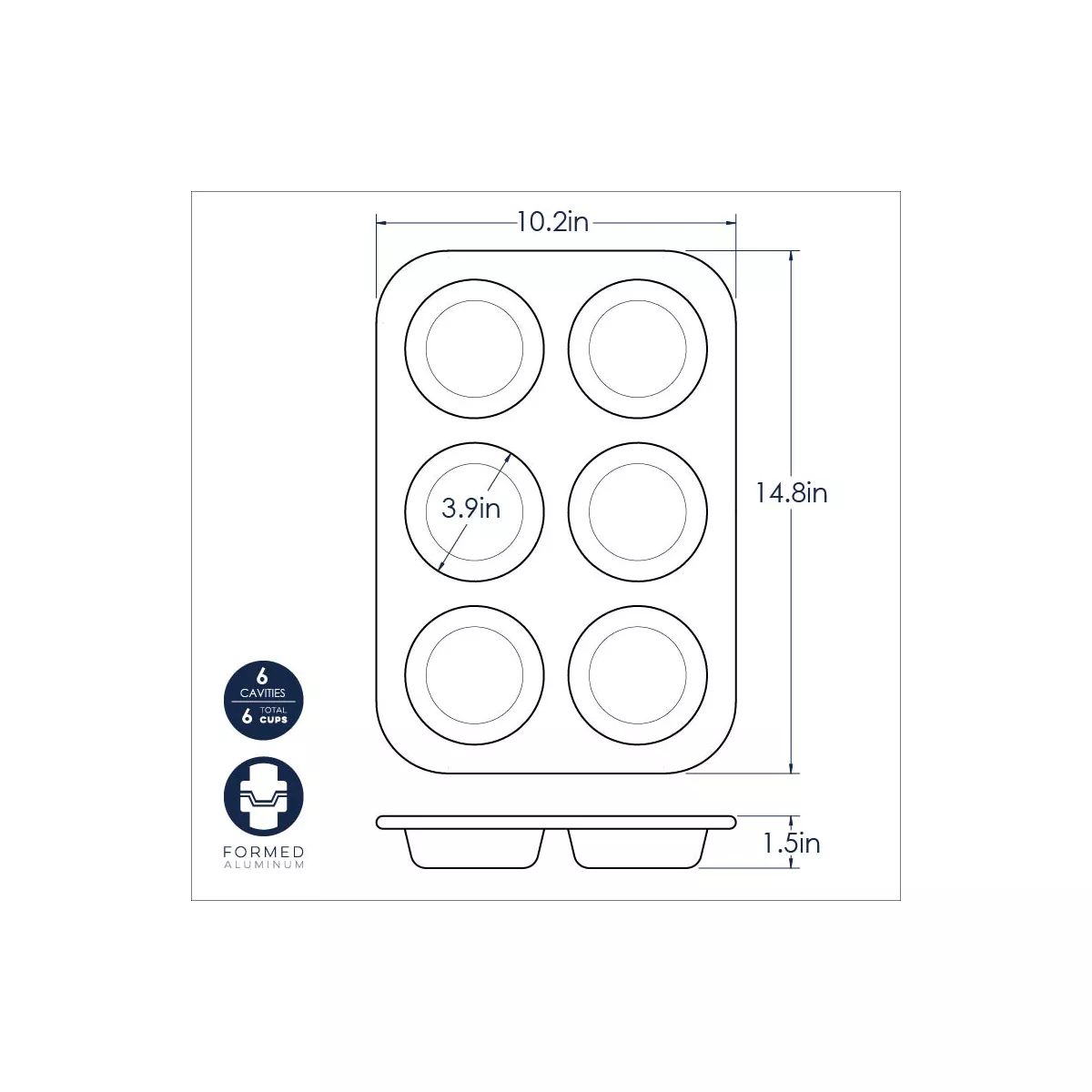 Nordic Ware Jumbo Coffee Shop Muffin